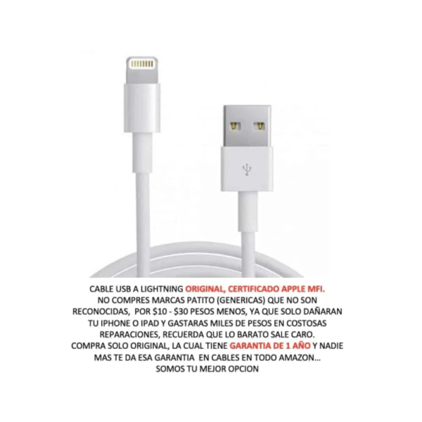 La Importancia del Cable Original USB a Lightning para iPhone - Imagen 2